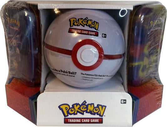 Poké Ball (Random) + 2 Kanto Power Tins Box Set SEALED