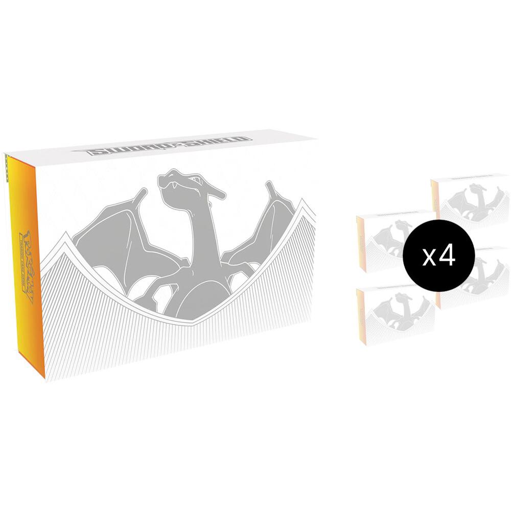 SEALED CASE (4) Sword & Shield Ultra-Premium Collection: Charizard Box Set