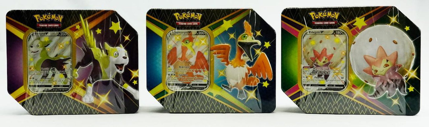 Pokemon Shining Fates V 6 Tin FACTORY SEALED CASE