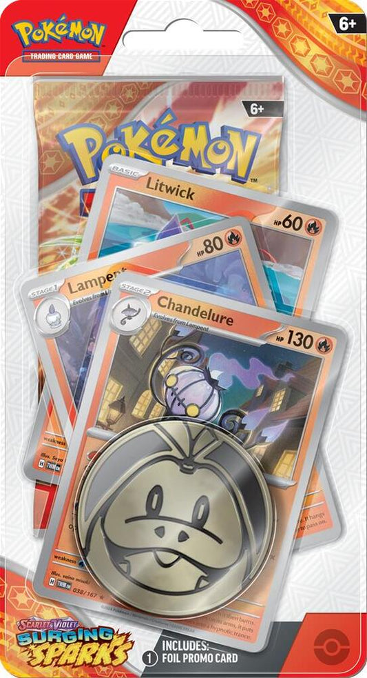 Surging Sparks Premium Checklane Blister [Chandelure] - SV08: Surging Sparks